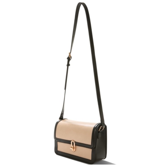 Jules Kae Mia Bag Purse Crossbody Handbag Tan Black Classic Old Money New NWT - Picture 2 of 9